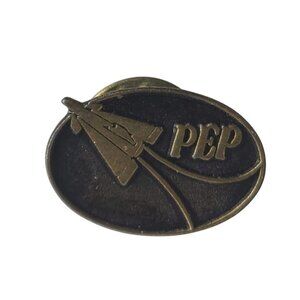 Vintage Cold War PEP Primary Entry Program US Air Force Lapel Pin Fighter Jet
